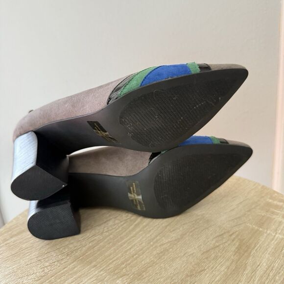 NEW Callisto Women's Advisor Pump Block Heels Size 6.5 Gray Suede - Picture 9 of 16